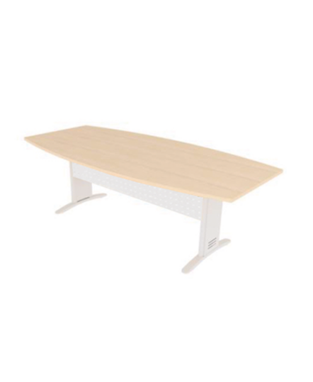 Mesa de reunión semiovalada